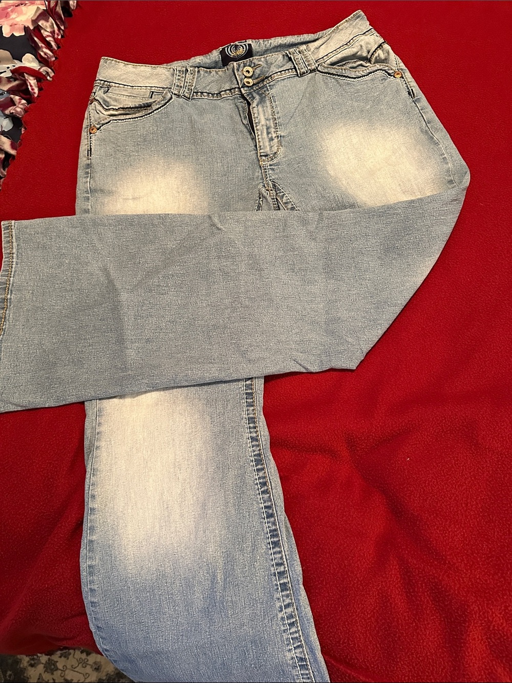 VINTAGE*** Angels Light Blue Women’s Jeans - Unbranded - Picture 2 of 4